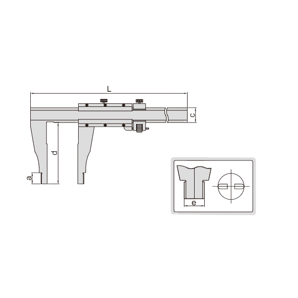 Insize Vernier Caliper 0–40" Range Series 1211-40 - Twin Eagle Imports