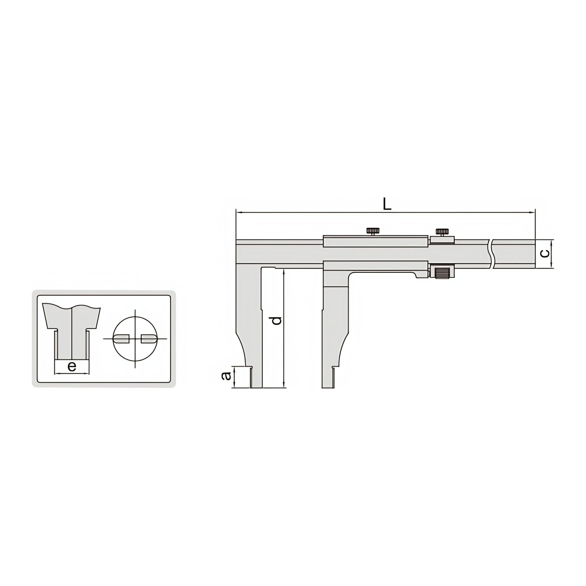 Insize Vernier Caliper 0-600mm/0-24" Range Series 1208-614 - Twin Eagle Imports