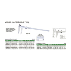 Insize Vernier Caliper 0-600mm/0-24" Range Series 1236-614 - Twin Eagle Imports