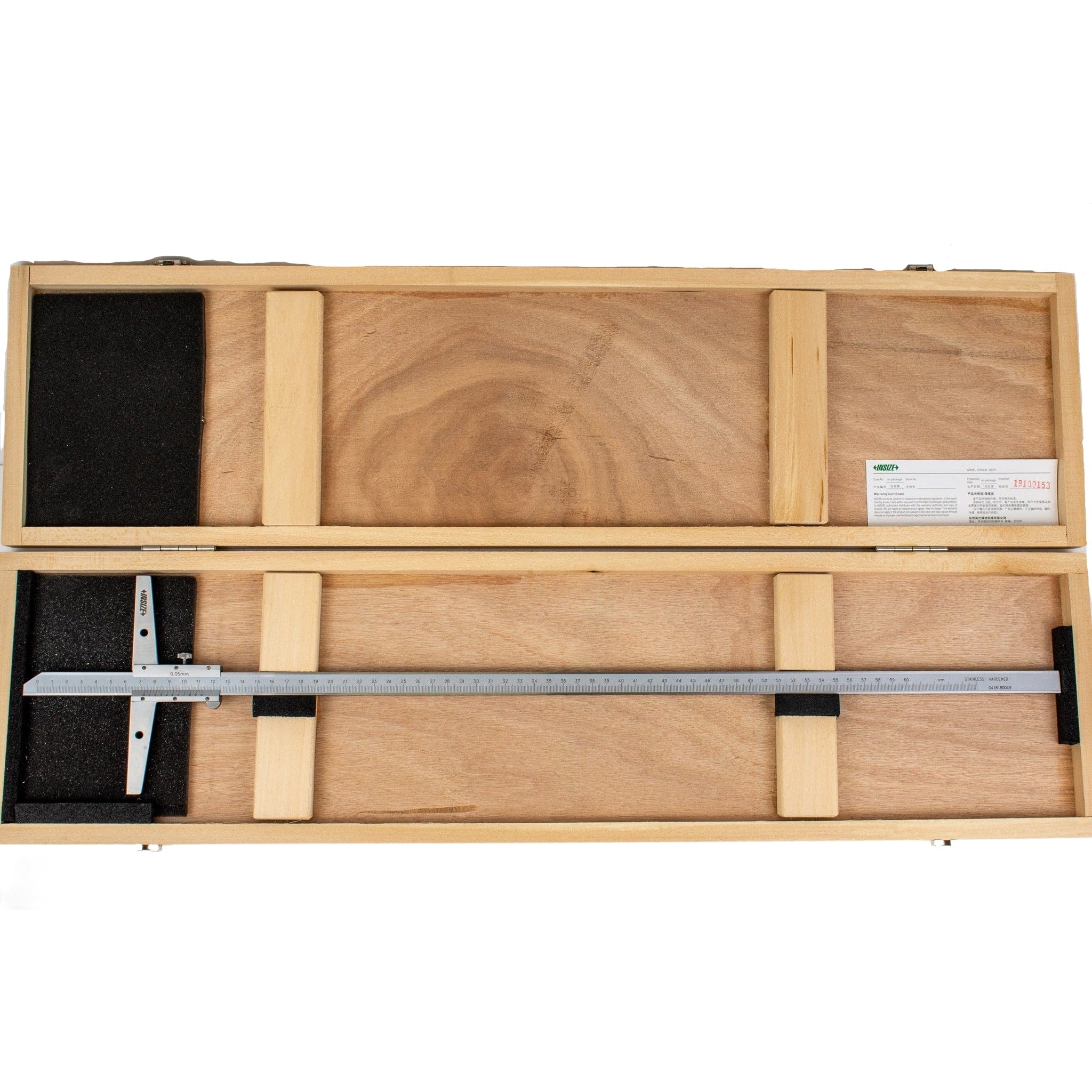 Insize Vernier Depth Gauge 0-600mm Range Series 1247-600 - Twin Eagle Imports