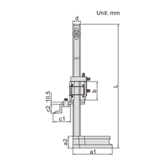 Insize Vernier Height Gauge 0-300mm / 0-12" Range Series 1250-300 - Twin Eagle Imports