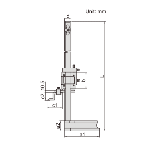 Insize Vernier Height Gauge 0-450mm / 0-18" Range Series 1250-450 - Twin Eagle Imports