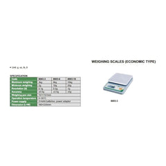 Insize Weighing Scale 3kg Capacity Economic Type Series 8003-3 - Twin Eagle Imports
