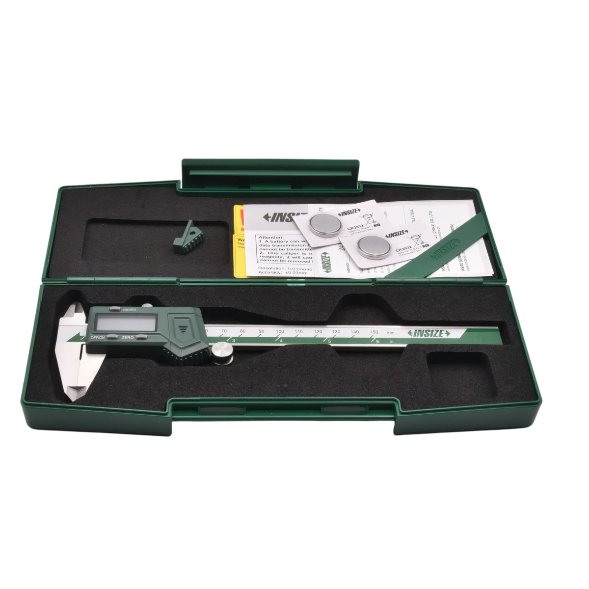 Insize Wireless Digital Caliper 0–150 mm / 0–6" Series 1113-150 - Twin Eagle Imports