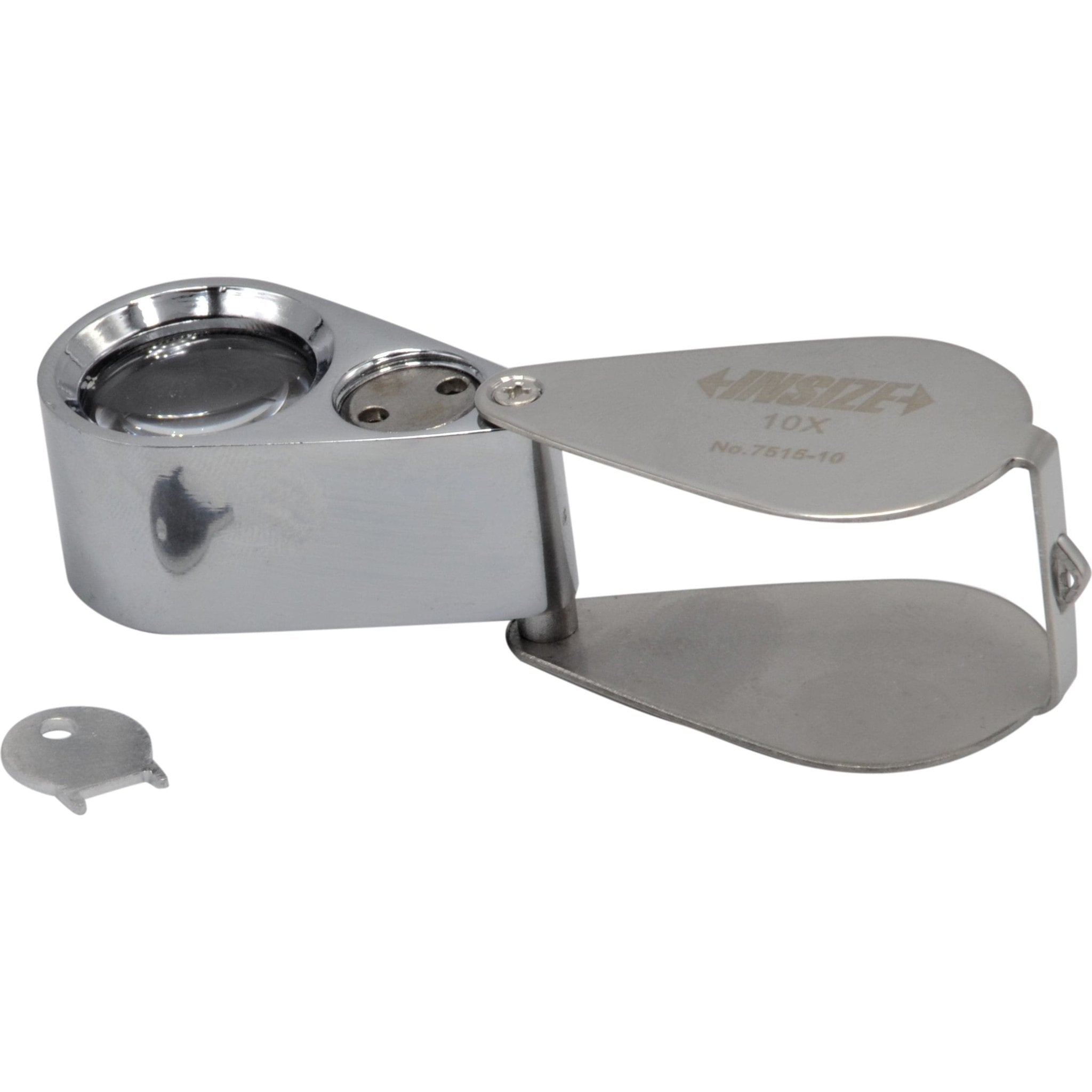 Insize x10 Illuminated Pocket Magnification Lens - Series 7515-10 - Twin Eagle Imports