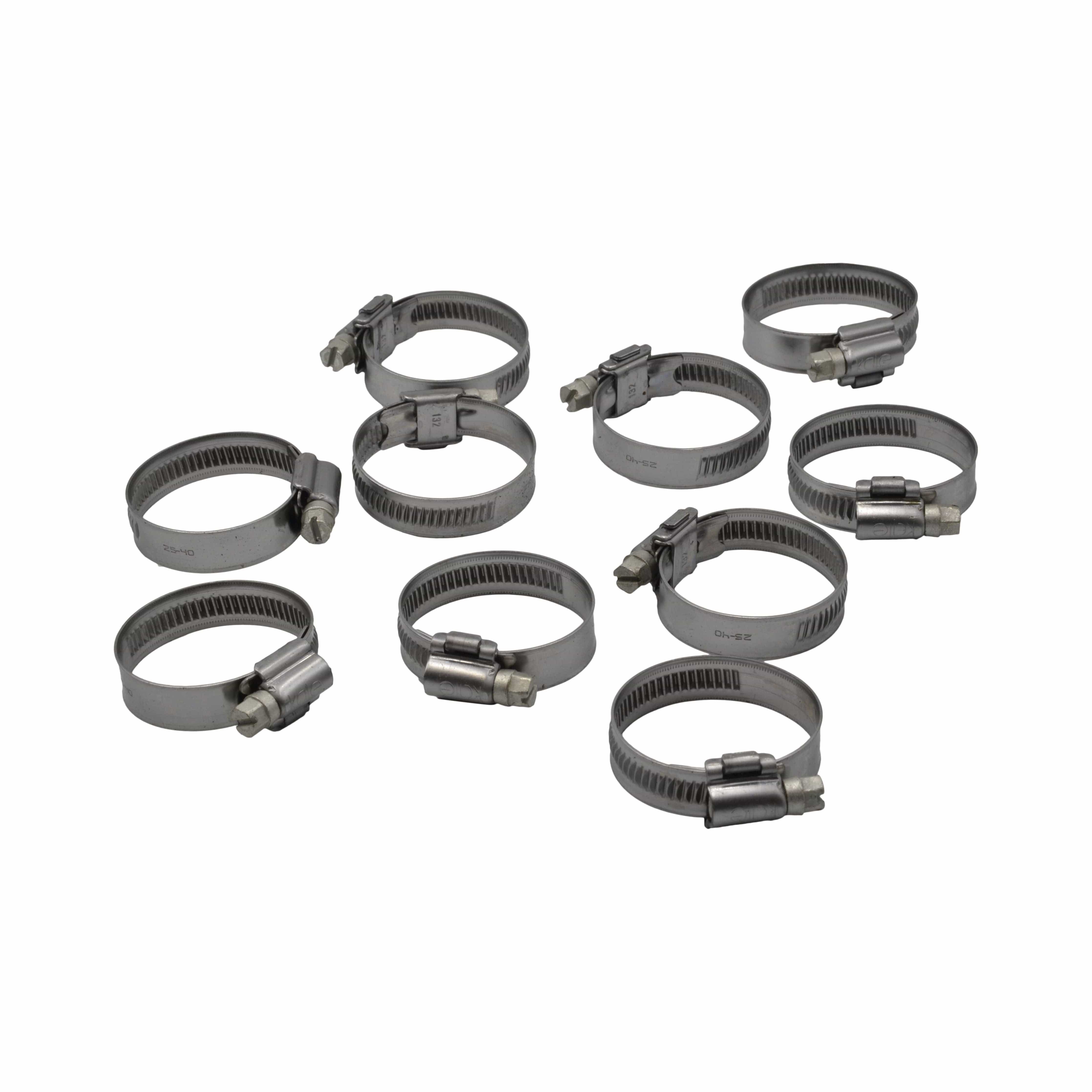 Kale Grab Kits 10 Piece Kale 304 Stainless Steel 25-40mm Worm Drive Hose Clamp