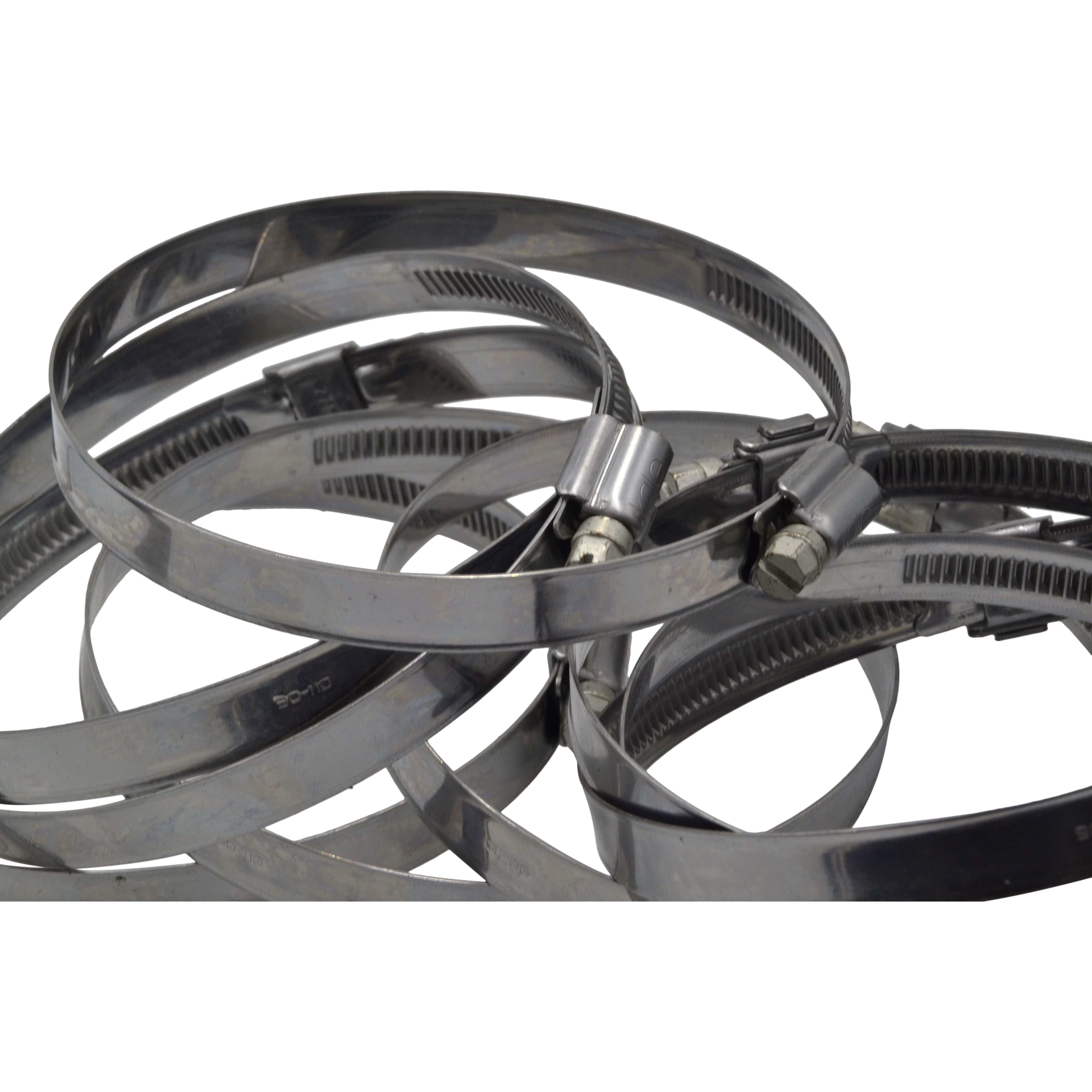 Kale Grab Kits 10 Piece Kale 304 Stainless Steel 90-110mm Worm Drive Hose Clamp