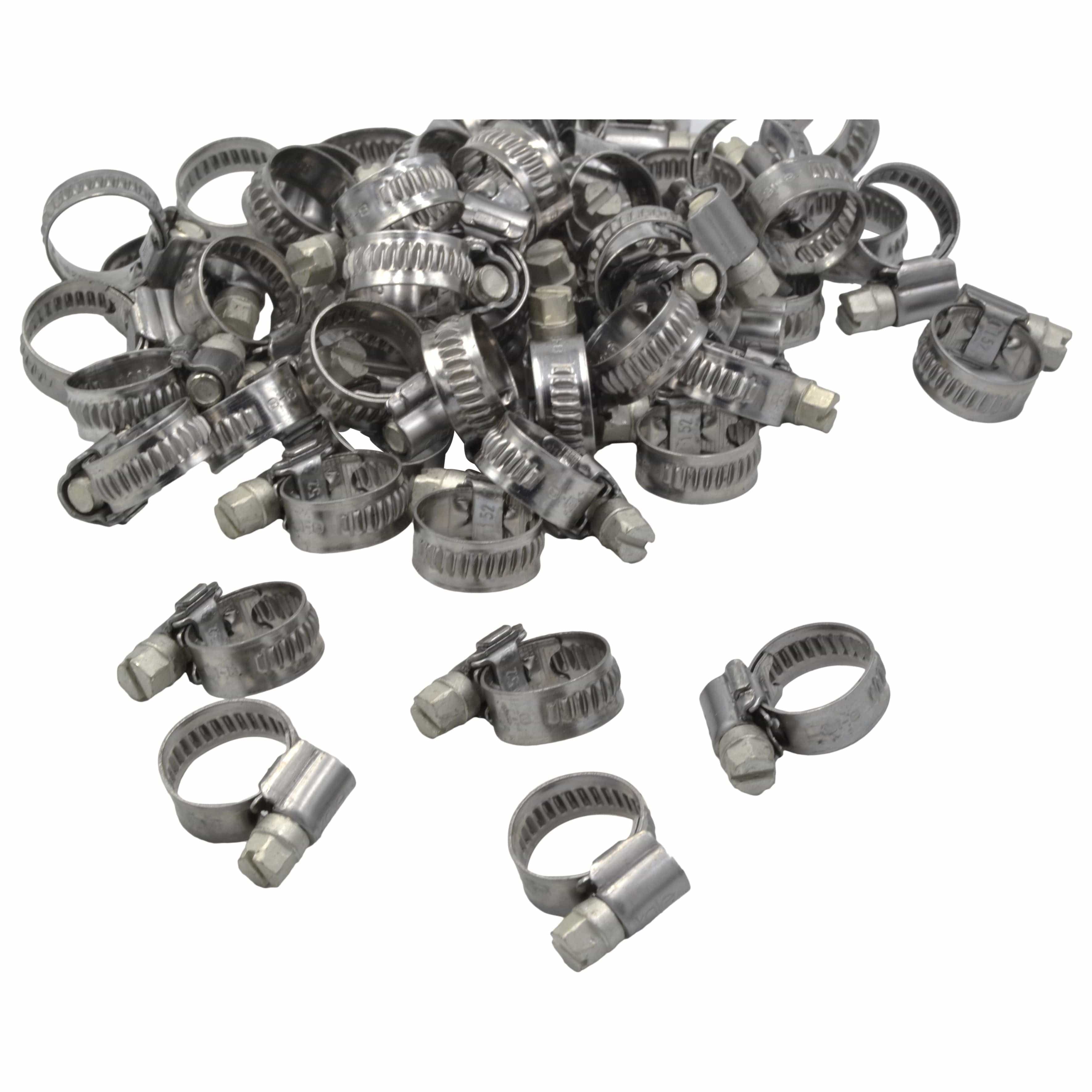 Kale Grab Kits 50 Piece Kale 304 Stainless Steel 8-16mm WD9 Worm Drive Hose Clamp