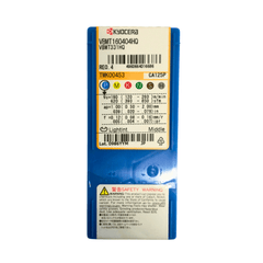 KYOCERA ASIA PACIFIC PTE LTD INSERT 10pc Kyocera VBMT160404HQ CA125P – Turning Insert (Finishing to Medium, HQ Chipbreaker)