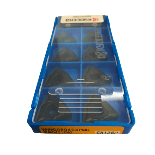 KYOCERA ASIA PACIFIC PTE LTD INSERT 10pc Kyocera WNMG080404PMG CA125P – Turning Insert (Medium-Roughing, PMG Chipbreaker)