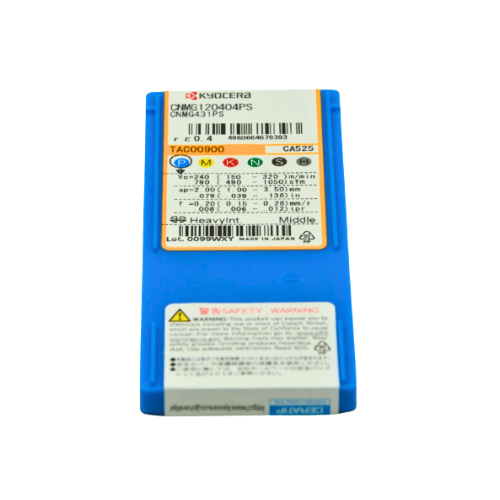 KYOCERA ASIA PACIFIC PTE LTD INSERTS 10 pc Kyocera CNMG120404PS CA525 – Turning Insert (Finishing to Medium, PS Chipbreaker)