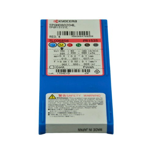 KYOCERA ASIA PACIFIC PTE LTD INSERTS 10pc Kyocera TPGH080204L PR1535 – Turning Insert (General Purpose, Precision Finishing)