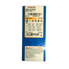 KYOCERA ASIA PACIFIC PTE LTD INSERTS 10pc Kyocera VBMT160408HQ CA125P – Turning Insert (Finishing to Medium, HQ Chipbreaker)