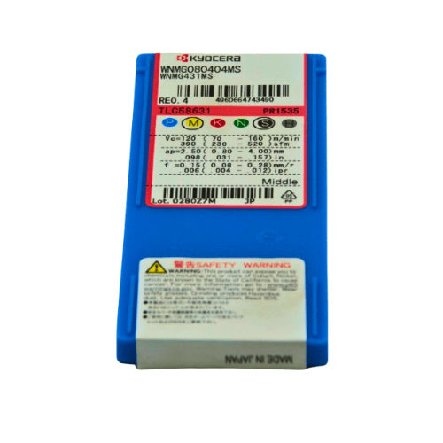 KYOCERA ASIA PACIFIC PTE LTD INSERTS 10pc Kyocera WNMG080404MS PR1535 – Turning Insert (Finishing to Medium, MS Chipbreaker)