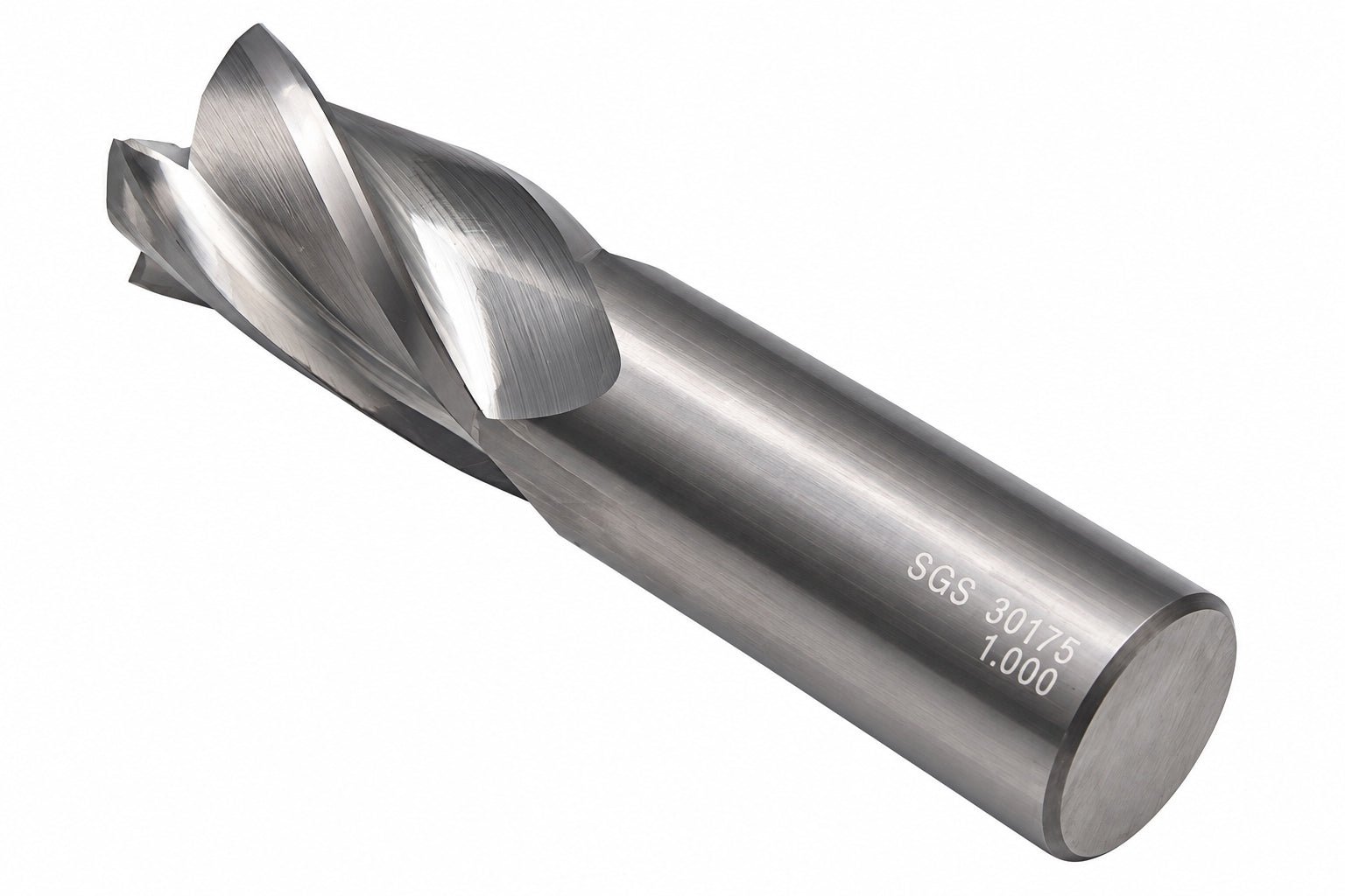Kyocera SGS 30175 1" 4 Flute Bright Uncoated Carbide Square End Mill Stub Length - Twin Eagle Imports