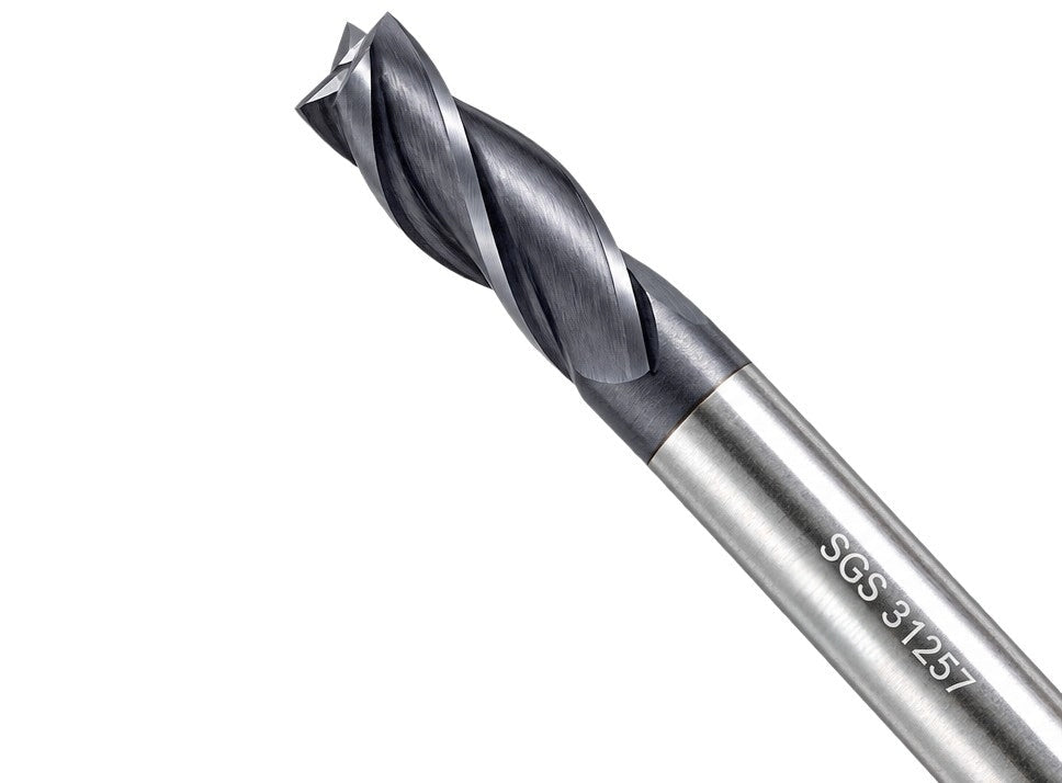 Kyocera SGS 31257 1/4" 4 Flute Ti-NAMITE-A AlTiN Coated Stub Carbide Square End Mill - Twin Eagle Imports
