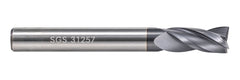 Kyocera SGS 31257 1/4" 4 Flute Ti-NAMITE-A AlTiN Coated Stub Carbide Square End Mill - Twin Eagle Imports