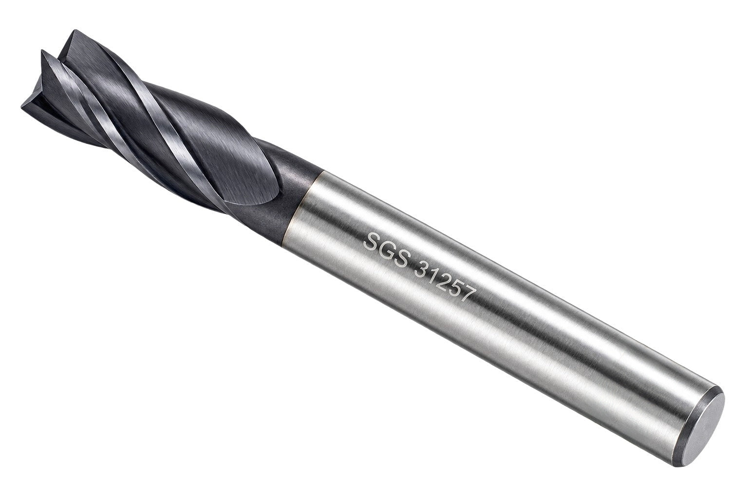 Kyocera SGS 31257 1/4" 4 Flute Ti-NAMITE-A AlTiN Coated Stub Carbide Square End Mill - Twin Eagle Imports