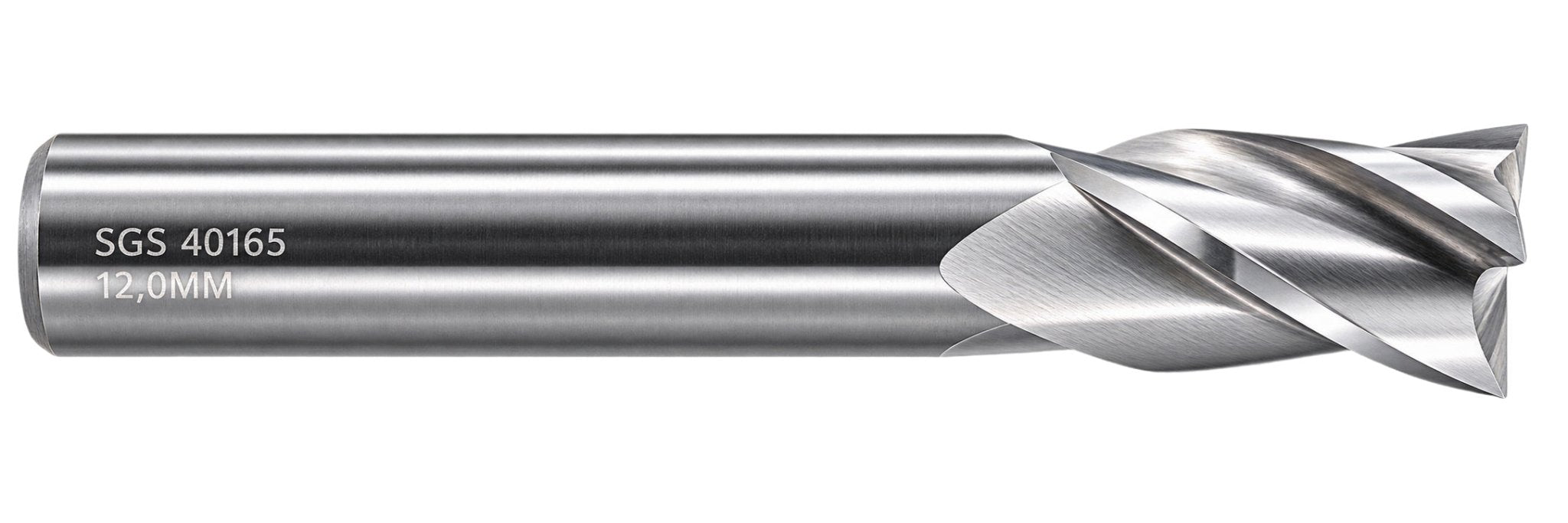 Kyocera SGS 40165 12mm 4 Flute Uncoated Stub Carbide Square End Mill - Twin Eagle Imports