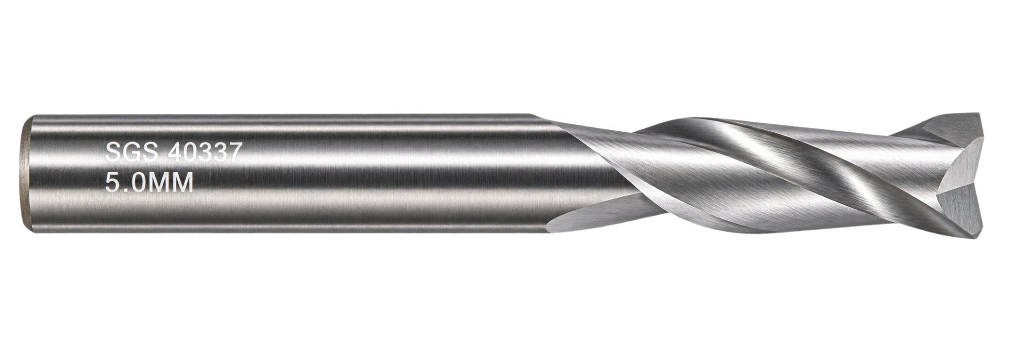 Kyocera SGS 40337 5mm 2 Flute Bright Uncoated Carbide Square End Mill - Twin Eagle Imports