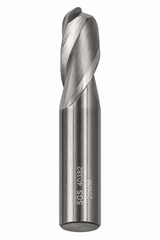 Kyocera SGS 40382 20mm 2 Flute Bright Uncoated Stub Carbide Ball Nose End Mill - Twin Eagle Imports
