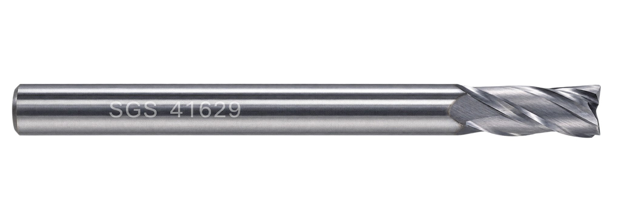 Kyocera SGS 41629 4mm 4 Flute Bright Uncoated Stub Carbide Square End Mill - Twin Eagle Imports