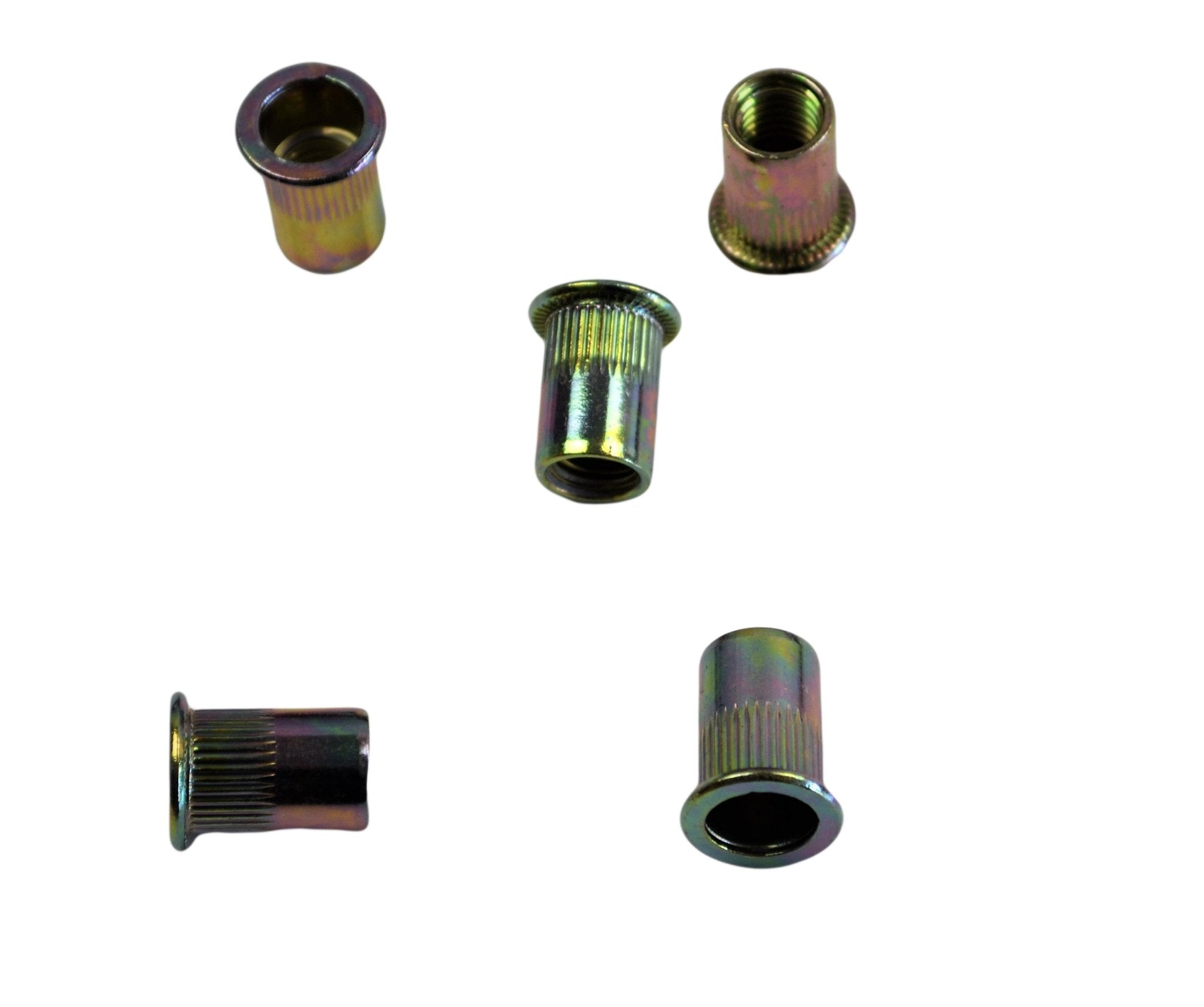 M10 Metric Zinc Plated Steel Nutsert Rivet Nuts – Bulk Pack of 100 - Twin Eagle Imports