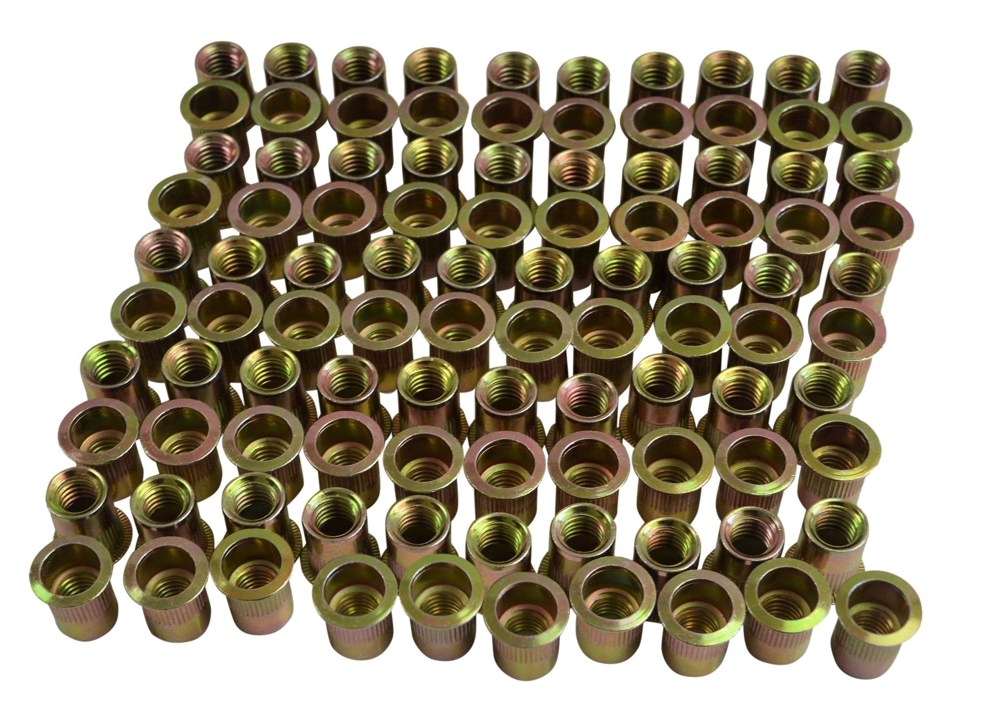M10 Metric Zinc Plated Steel Nutserts Rivet Nuts – Bulk Pack of 200 - Twin Eagle Imports