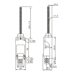 ME-8167 Flexible Spring Arm Limit Switch - Twin Eagle Imports
