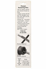 Metric External Thread Restoring File - 0.75-3.00 mm - Twin Eagle Imports