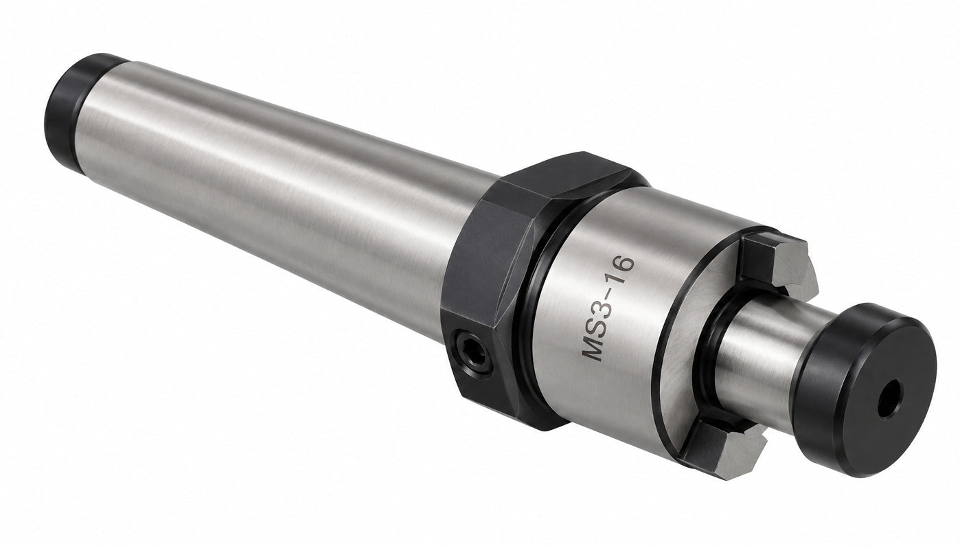 MT3 Face Mill Arbor 16mm Pilot Diameter - M12 Drawbar Thread - Twin Eagle Imports