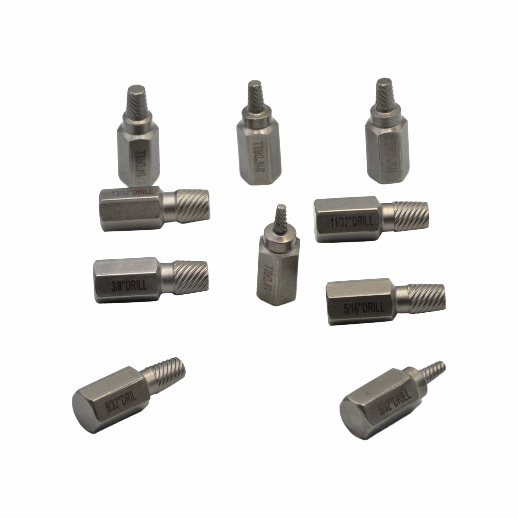 Multi Spline Screw Extractor Set 10 Piece Kit - Twin Eagle Imports
