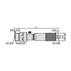 Insize Tubular Inside Micrometer 4-36" Range Series 3225-36