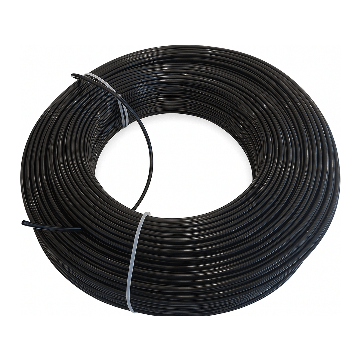 Nylon Air Line Hose Tube 1/4'', One Layer 10m length Black - Twin Eagle Imports
