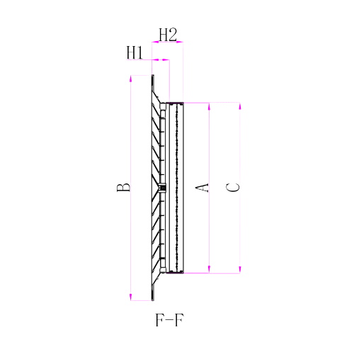Pack of 4 Ductsure White Aluminium Vent Grille Square Slat (520x520mm) - Twin Eagle Imports