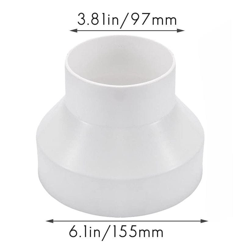 Pack of 60 Ventilation Duct Adapter 150mm to 100mm BJ150-100-60 - Twin Eagle Imports
