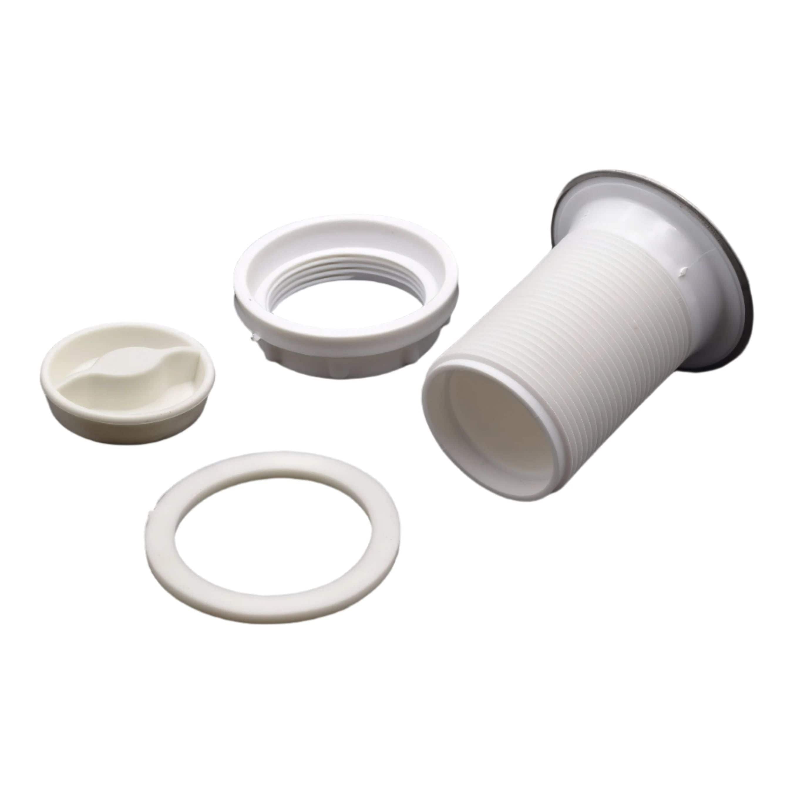 Plastec Drain Waste Extended 40mm Stainless Steel Plug and Waste Unit