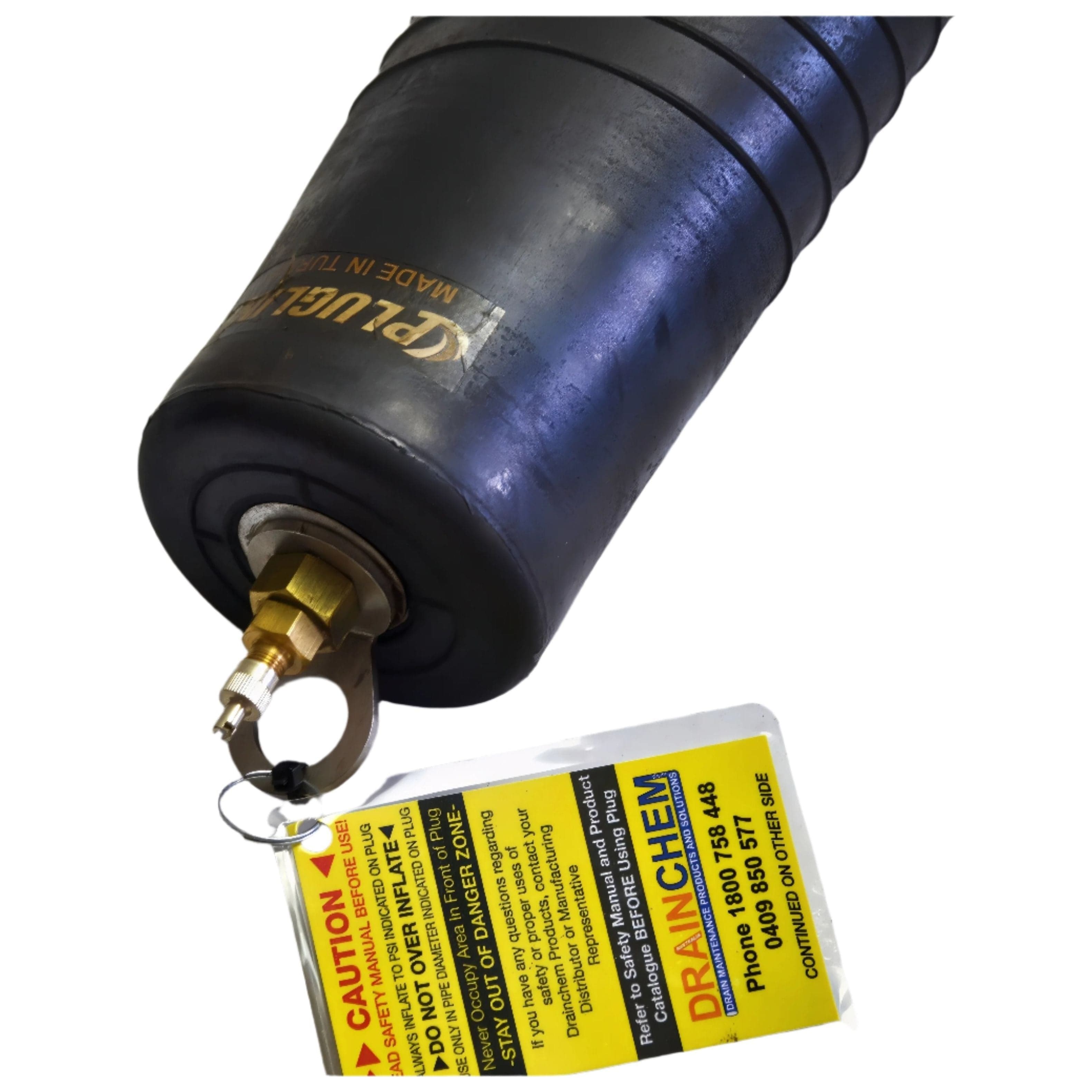 Plugline Expanding Plumbing Plug PLUGLINE 100-200 mm Inflatable Blocking Plug – Heavy-Duty Pipe Sealing Solution