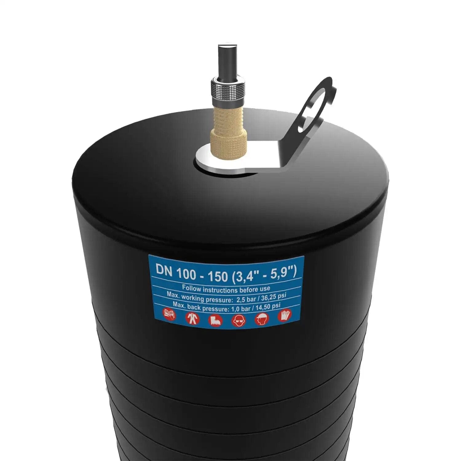 Plugline Expanding Plumbing Plug PLUGLINE 100 mm Inflatable Blocking Plug – Heavy-Duty Pipe Sealing Solution