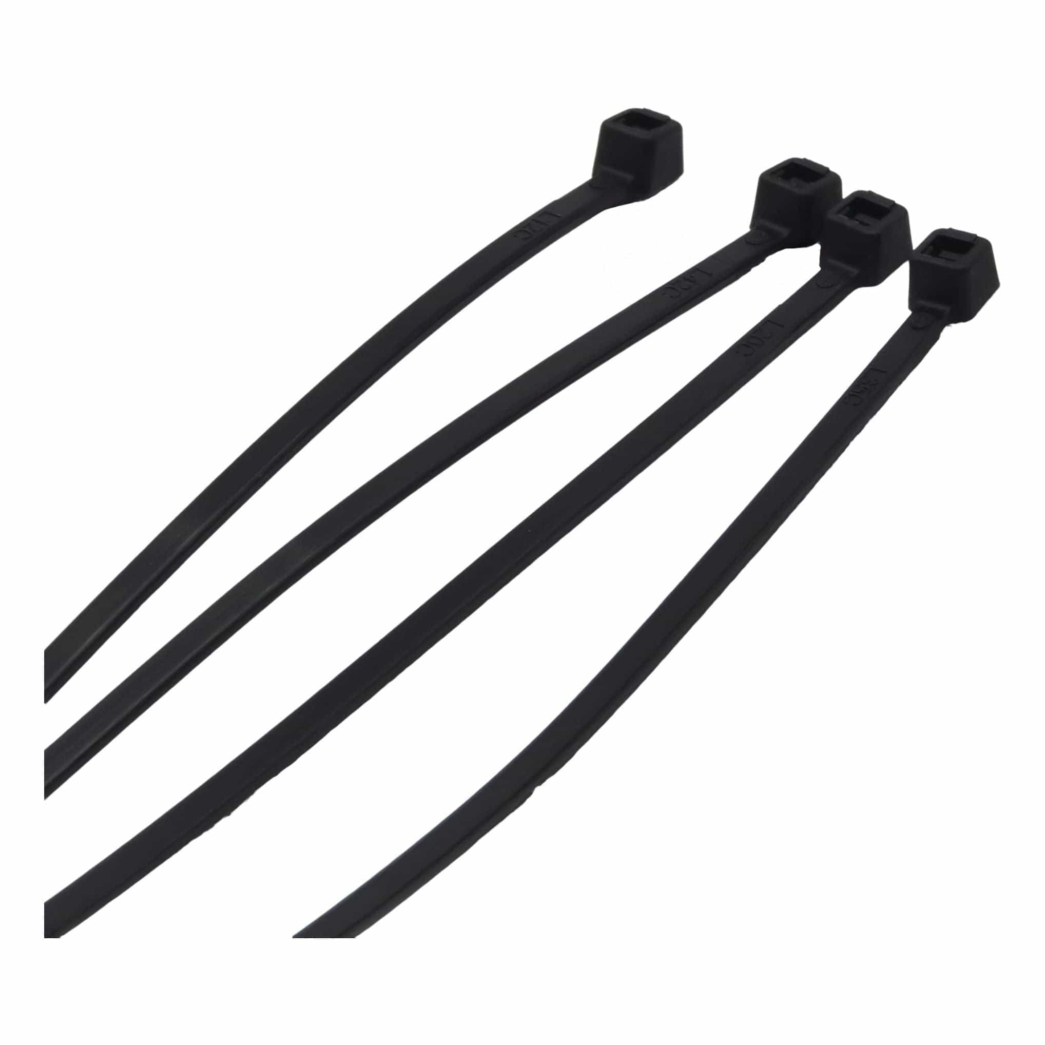 RAPTOR Black 100mm x 2.5mm Medium Duty Cable Ties, 100 Pack - Twin Eagle Imports