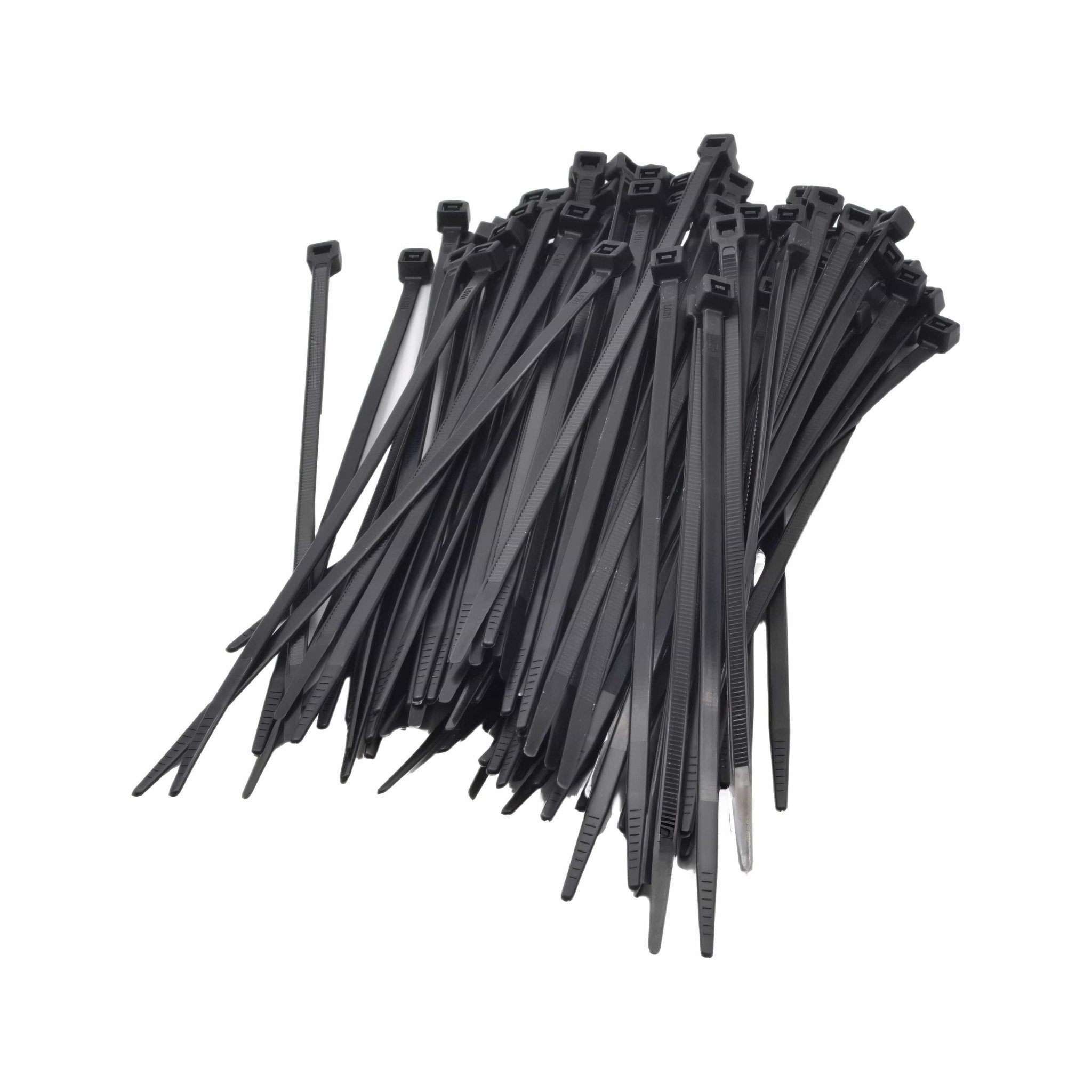 RAPTOR Black 150mm x 3.6mm Medium Duty Cable Ties, 100 Pack - Twin Eagle Imports