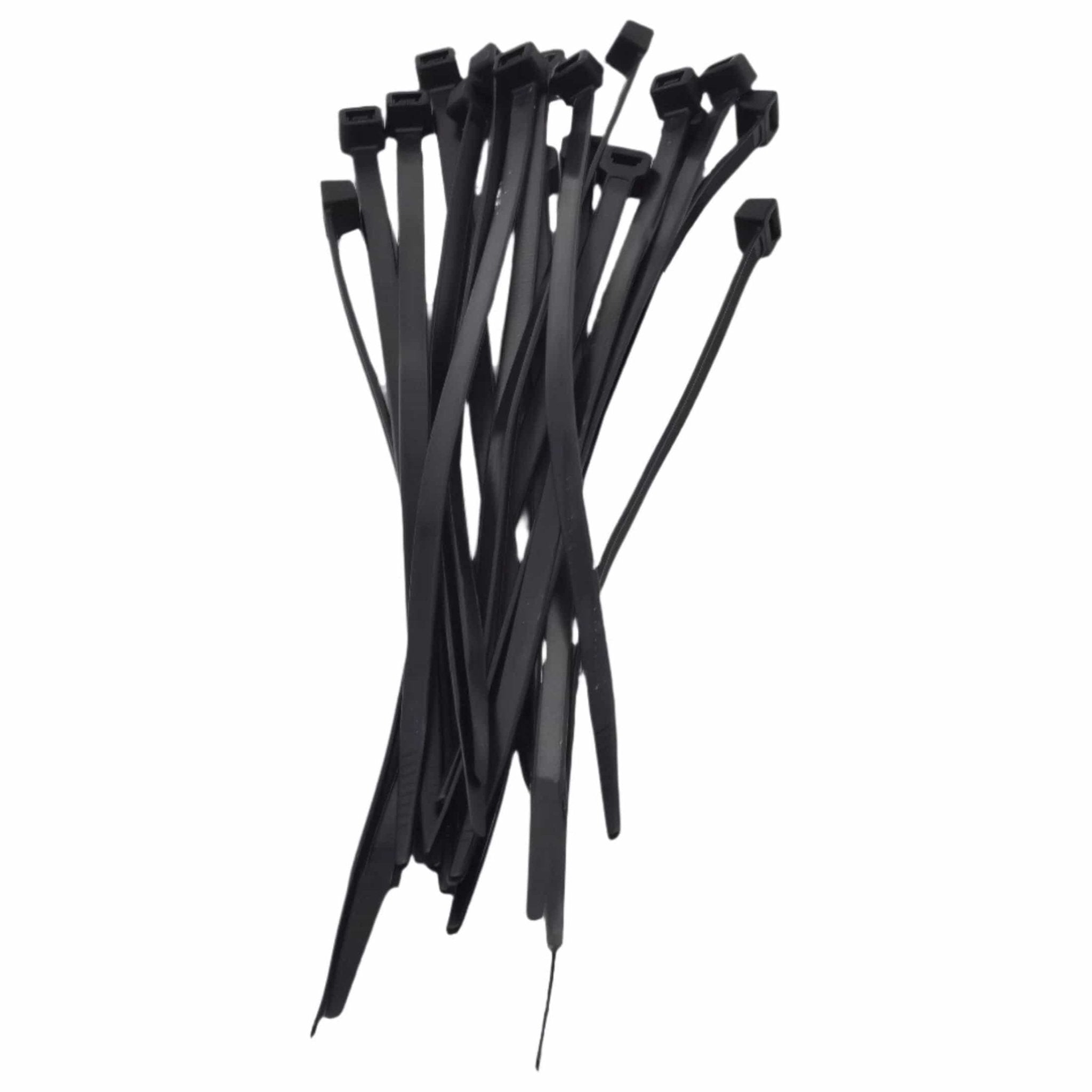 RAPTOR Black 200mm x 4.8mm Medium Duty Cable Ties, 20 Pack - Twin Eagle Imports