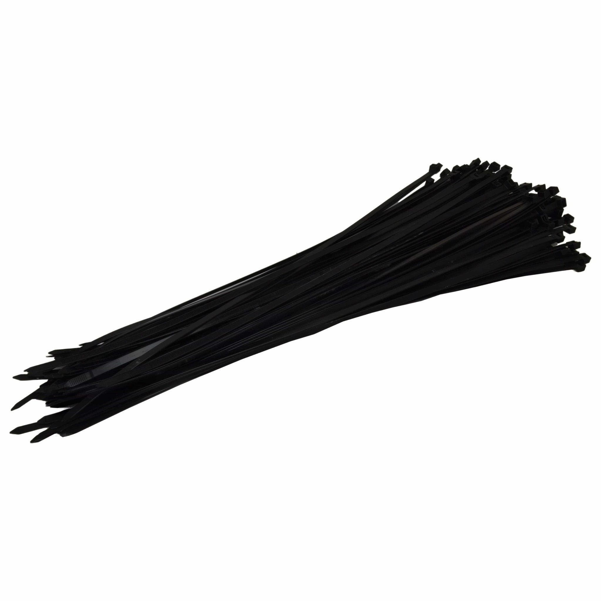 RAPTOR Black 550mm x 7.6mm Heavy Duty Cable Ties, 100 Pack - Twin Eagle Imports
