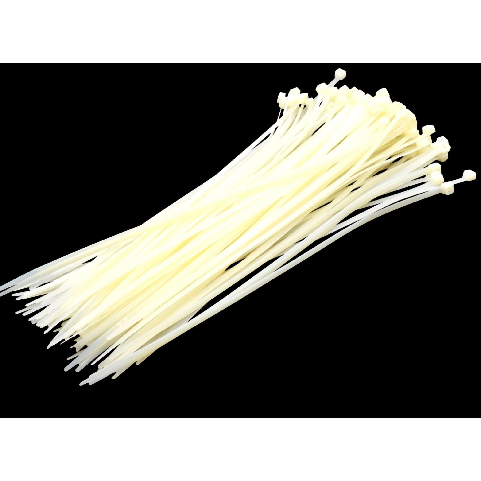 RAPTOR White 300mm x 4.8mm Medium Duty Cable Ties, 100 Pack - Twin Eagle Imports