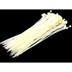 RAPTOR White 300mm x 4.8mm Medium Duty Cable Ties, 100 Pack - Twin Eagle Imports