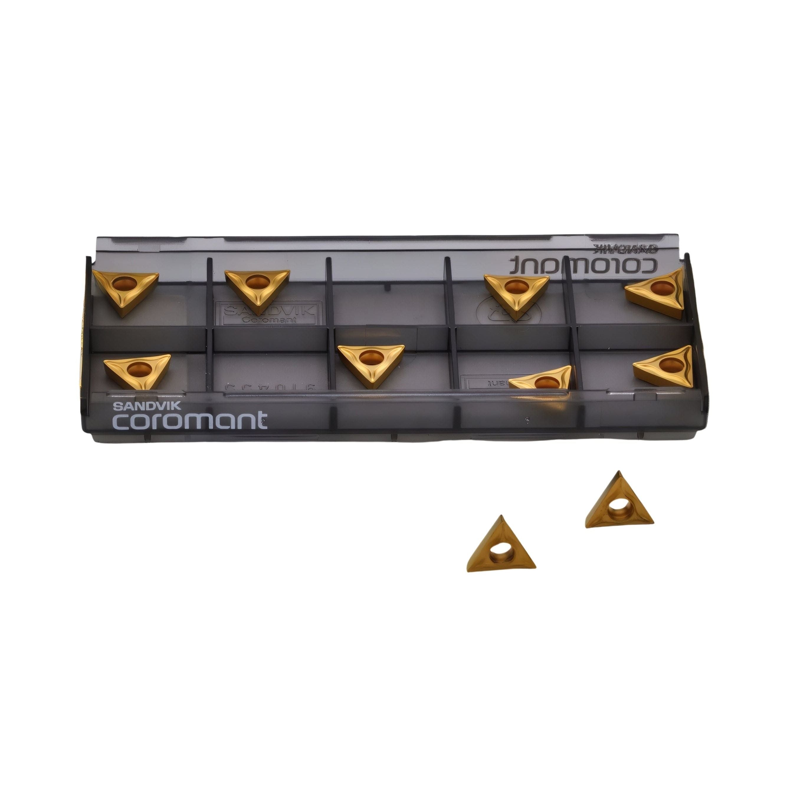 SANDVIK AUSTRALIA PTY LTD INSERT 10pc Sandvik TCMT 11 02 04-UM 235 Turning Insert for Steel & Stainless Steel - Medium Chipbreaker