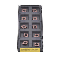 SANDVIK INSERTS 10pc Sandvik Coromant CCMT 06 02 04-MM 1125 Turning Insert (Suitable for Stainless Steel, Medium Chipbreaker)