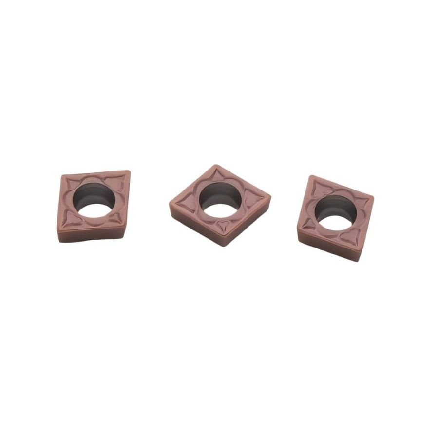 SANDVIK INSERTS 10pc Sandvik Coromant CCMT 06 02 04-MM 1125 Turning Insert (Suitable for Stainless Steel, Medium Chipbreaker)