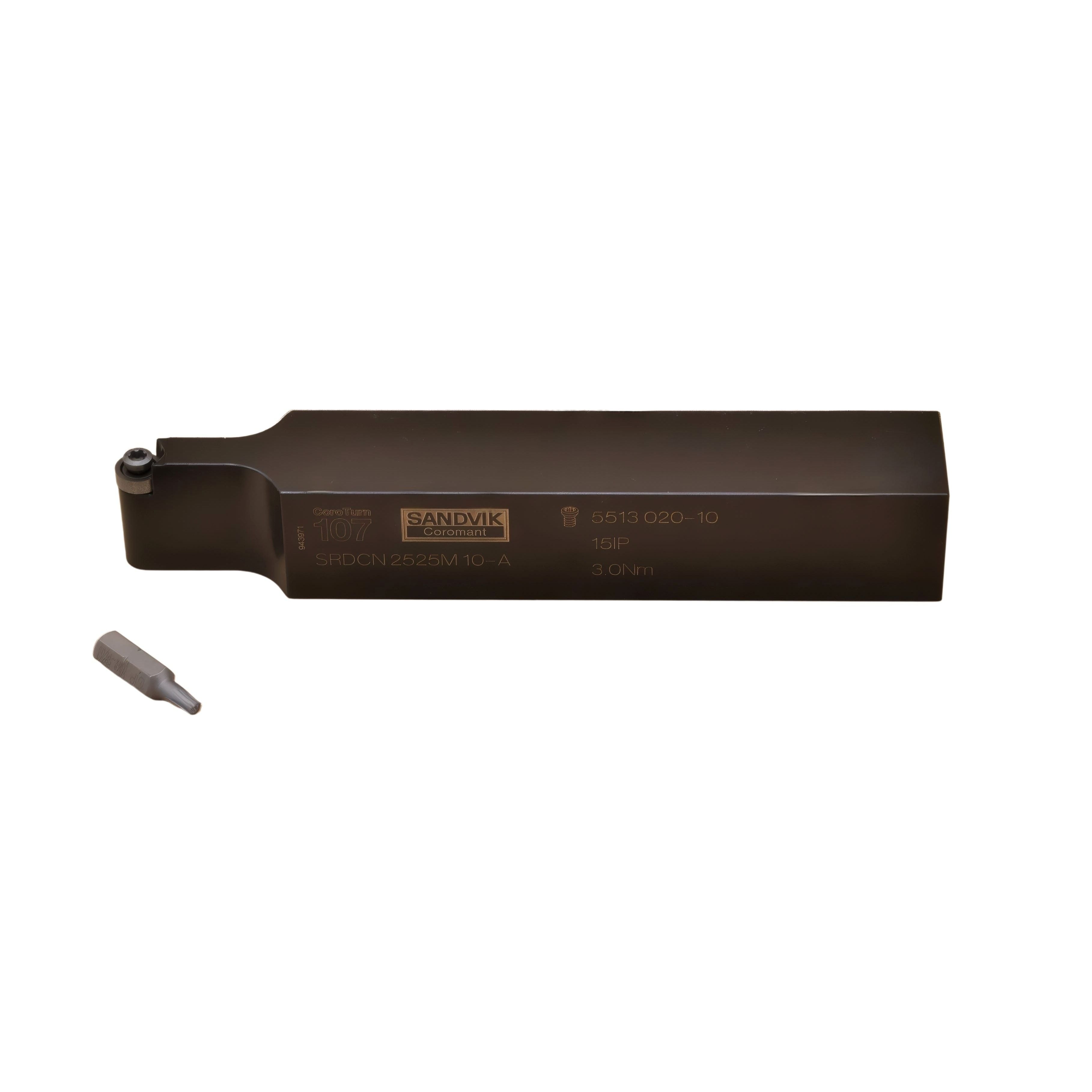 SANDVIK Manufacturing Sandvik Coromant SRDCN 2525M 10-A External Turning Toolholder – 25×25mm Shank for RCMT 10 Inserts