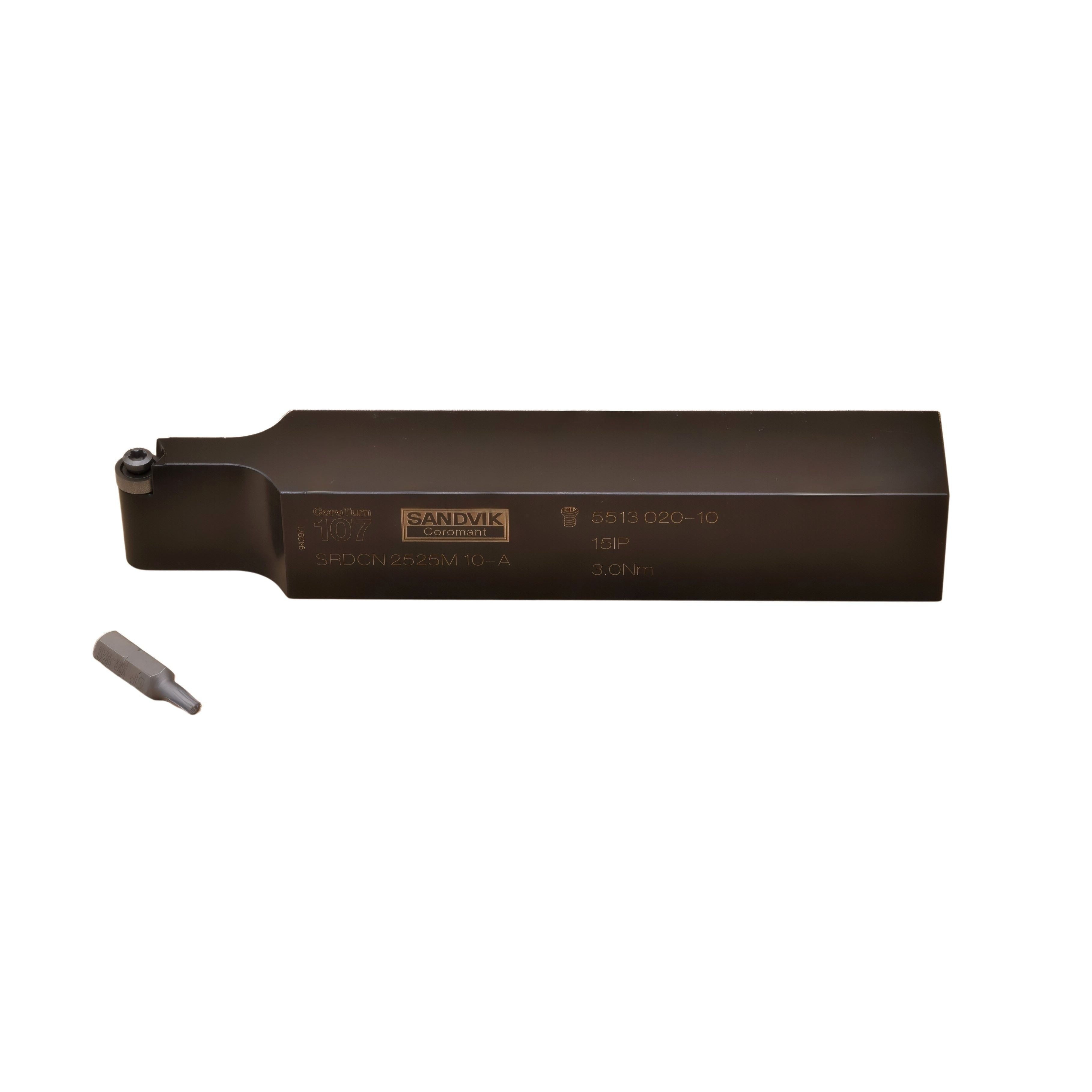 SANDVIK Manufacturing Sandvik SRDCN2525M10-A External Toolholder 25mm Square, To Suit RCMT10T3M0 Inserts